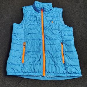 Polo Ralph Lauren  Puffer Vest Blue Orange Youth Size XL (18-20)